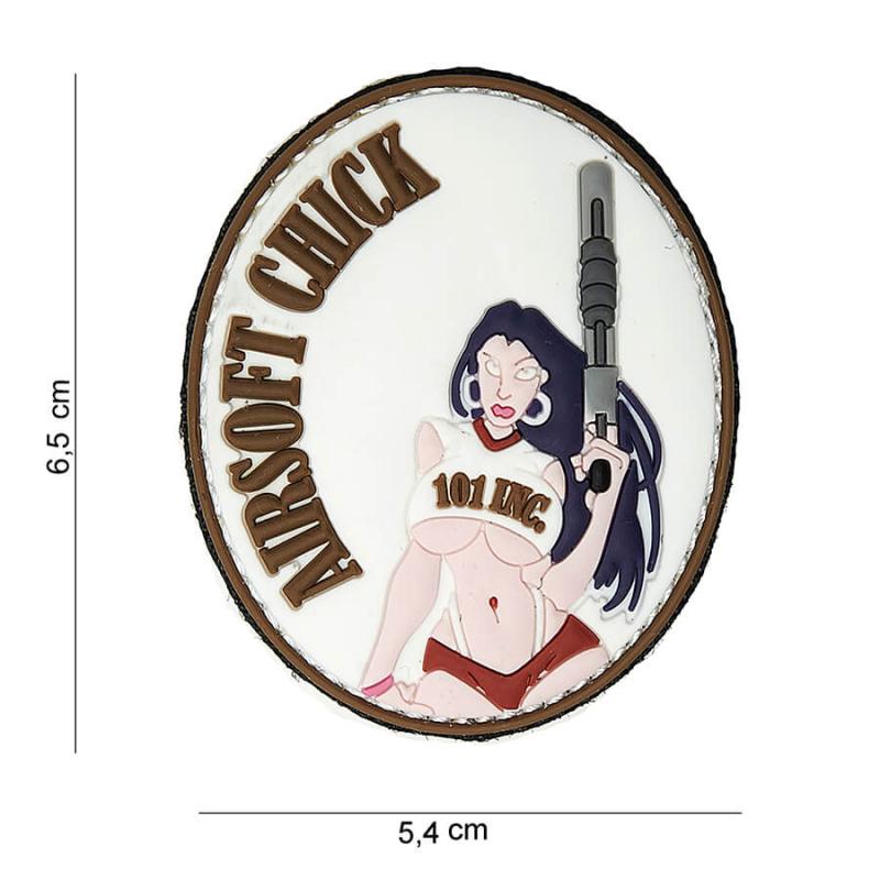 Patch  Pvc  Airsoft Chick