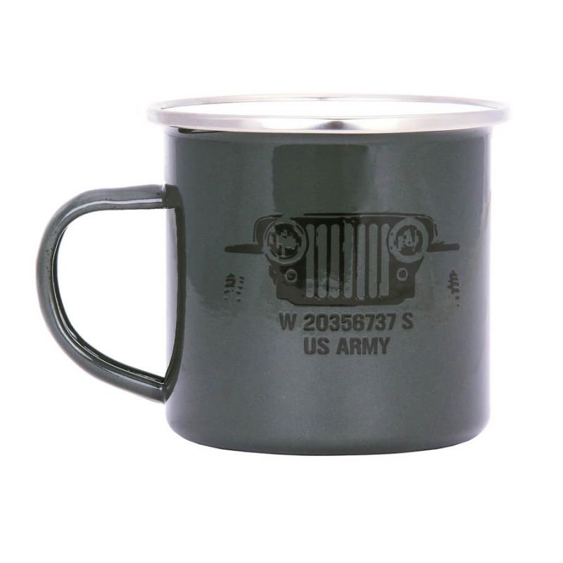 Emaljekop  Us Army Grøn