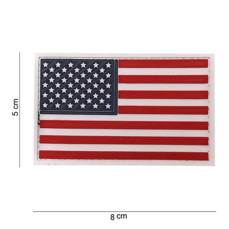 3D PVC Patch med USA-Flag - Taktisk Gear Tilbud